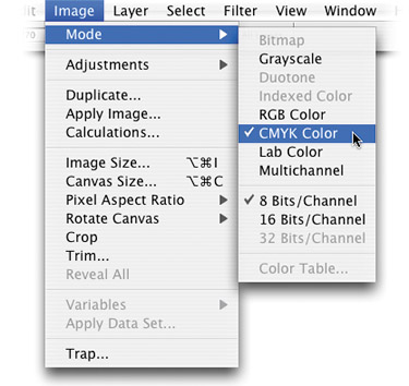 ONCE YOU'RE IN CMYK MODE, STAY THERECMYK modecaution about switching fromCMYK modeconversionsCMYK modevs. RGB modecolorLabcolorseparationscolor modesLab ColorCustom CMYK dialog,Lab Color mode,RGB modeconversionsRGB modevs. CMYK modeseparation, color,