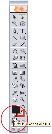 Reset the Default Fill and Stroke Colors