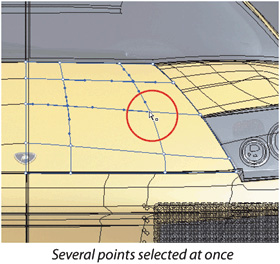 Selecting Multiple Mesh Points Easily