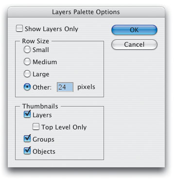 Custom Layer Row Size