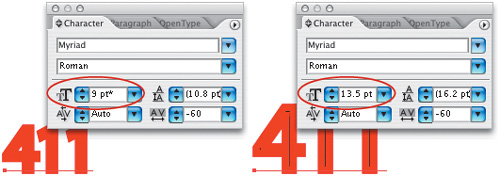 Type Size by Math