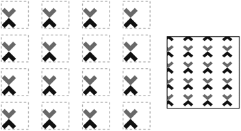 Pattern Drawn with a Different Spacing
