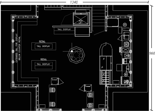Output from AutoCAD 2004.