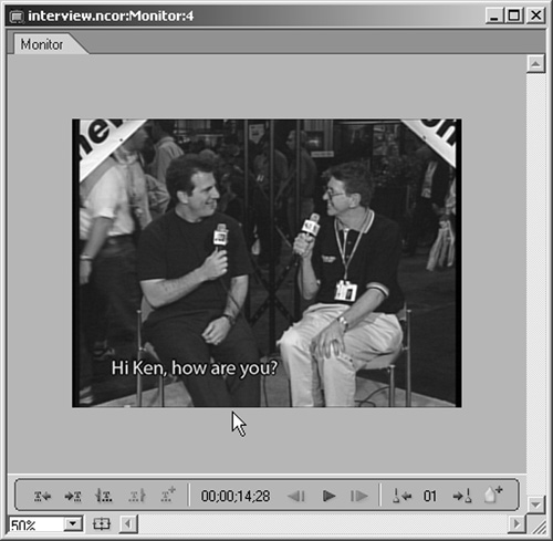 Mission accomplished: captions appear in Adobe Encore.