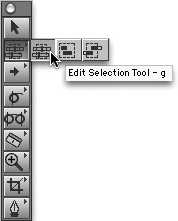 The Tool palette’s pop-up selectors pack 24 tools into this tiny floating toolbar.