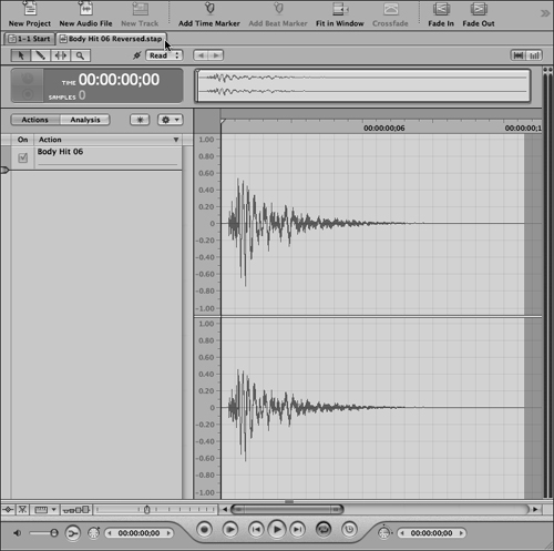 Opening a File in the Waveform Editor