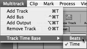 Setting a Track’s Format