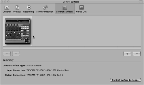 Adding and Deleting Control Surfaces