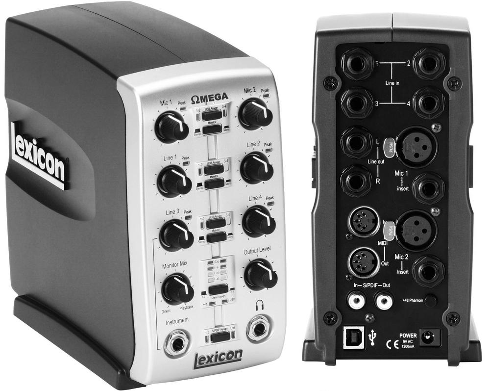 One of the hundreds of cards and software packages aimed at musicians, the $300 Lexicon Omega Desktop Recording Studio ranks as one of the most affordable. The box plugs into your PC’s USB 2.0 port, and records up to four tracks simultaneously. The box contains built-in microphone preamps (you need to add your own microphones), connects with MIDI instruments, and includes Steinberg’s Cubase LE for editing and mixing up to 48 tracks. Like most gear aimed at musicians, this box contains 1/4-inch jacks for plugging in standard electric guitars and keyboards.