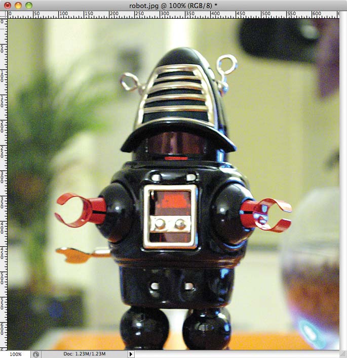 Photograph of a toy robot