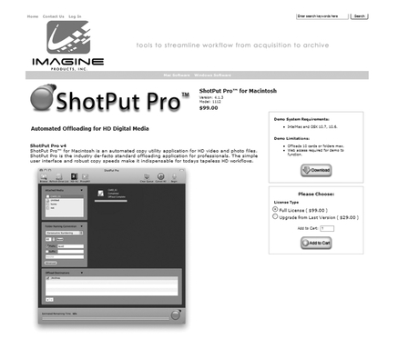 Figure 58-2 Managing your media can be quite a task, so if you know organization is not one of your strengths, consider helpful software like ShotPut Pro.