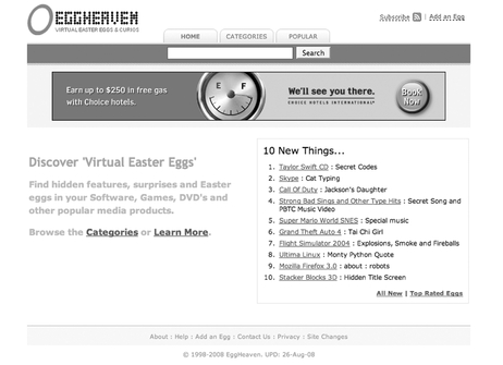 Figure 76-6 There are now entire websites dedicated to finding and sharing DVD Easter eggs with fellow enthusiasts.