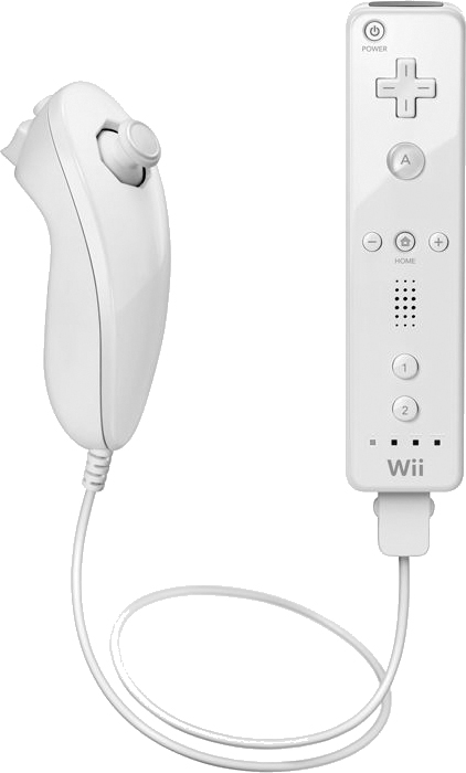 The Nunchuk add-on controller for the Wii Remote.