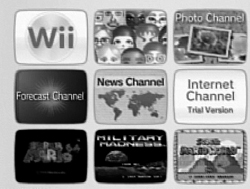 Each little “TV screen” represents a game or a specific area of the Wii universe.