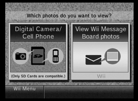 Choose the area from which you want to get your photos.