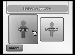 A big question: Is your Mii male or female?