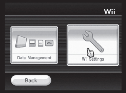 Click Wii Settings.