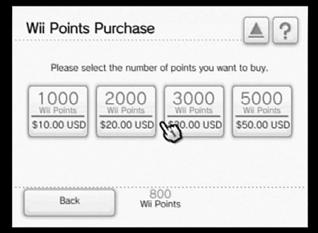 Choose the amount of points you want.