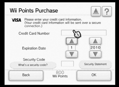 Enter the pertinent credit-card information.