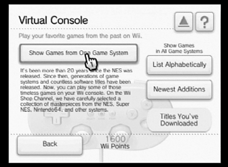 Click Show Games from One Game System.