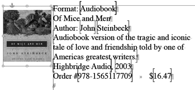 The audiobook structure is identical to the books structure in section 1.