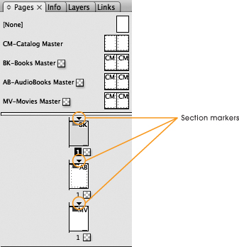 Using section breaks isn’t necessary for the XML to work, but they allow you start product sections on either right- or left-handed pages, as desired.