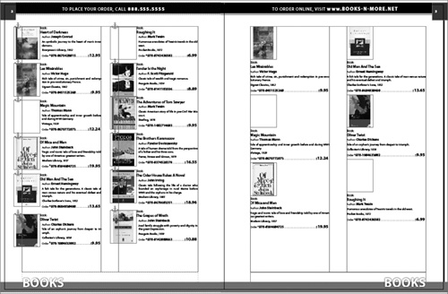 If you compare a layout of anchored frames (left) to one featuring inline graphics (right), you can see clearly see the advantages to using anchored frames.