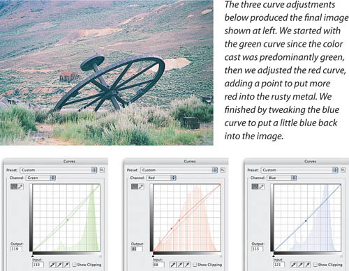 Fine-tuning the color balance with Curves