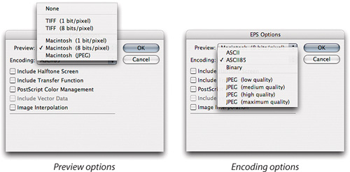 EPS file options