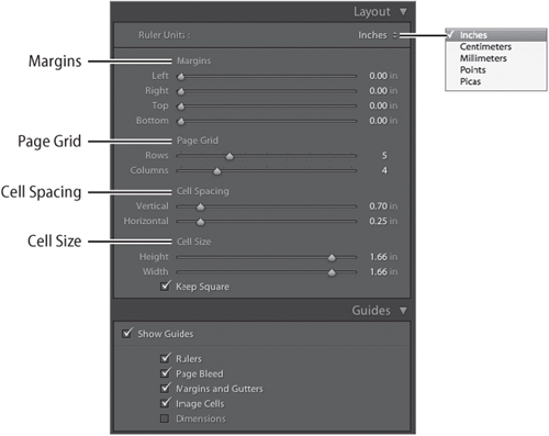 Use the Layout and Guide panels to make specific layout changes.