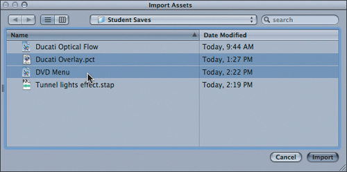 Using a Motion Project in DVD Studio Pro