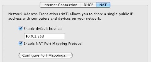 Enabling the default host exposes all ports on a particular computer as if that computer were using the router's IP address.