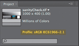 Any imported image with no color profile gets sRGB by default to bring it into the color management pipeline. You can override this setting in Interpret Footage > Color Management.