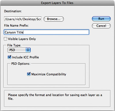 Export Layers to Files