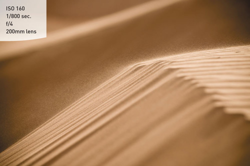 Beaches and snow are always a challenge for light meters. Add to that the desire to have a narrow depth of field and a fast enough shutter speed to freeze the blowing sand and you have a perfect scenario for Manual mode.