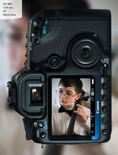 The Live View Face Detection mode can lock in on your subject’s face for easy focusing.