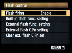 Disabling the Flash
