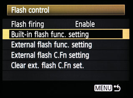 Setting Your Flash Sync Mode