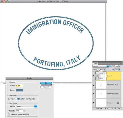 Making Passport Stamp Design Elements