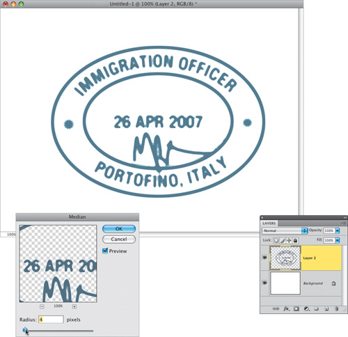 Making Passport Stamp Design Elements