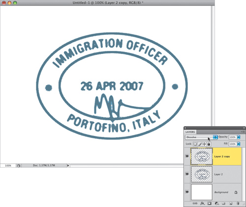 Making Passport Stamp Design Elements