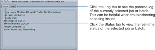 Viewing Job and Batch Status