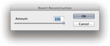 Figure 8.20 The Revert Reconstruction dialog.