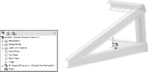 Placing a part in a new assembly