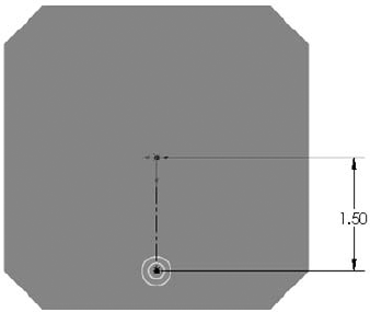 Start drawing a plate with holes.