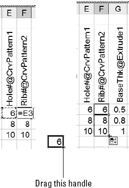 Copying the equation to other cells