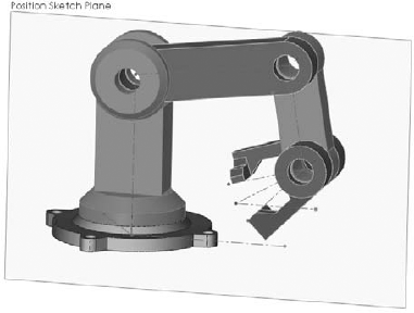 Positioning assembly components with sketches