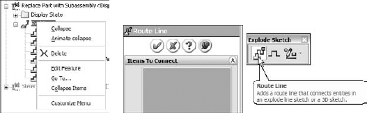 Interface and terminology inconsistencies in the exploded view and Explode Line functions