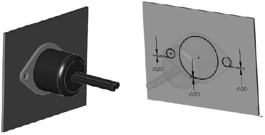 Placing the connector on the dummy part