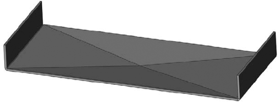 The Cross Break tool applied to a part